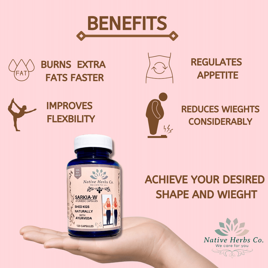 SARKIA - W AYURVEDIC CAPSULES SHED KGS NATURALLY FOR WOMEN