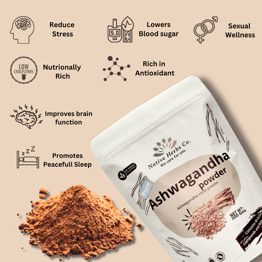 NATIVE HERBS  ASHWAGANDHA POWDER - 200gm