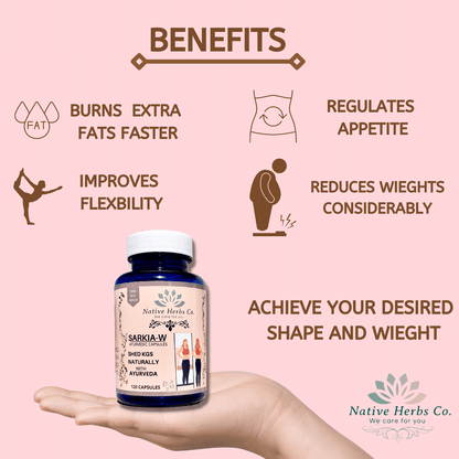 SARKIA - W AYURVEDIC CAPSULES SHED KGS NATURALLY FOR WOMEN